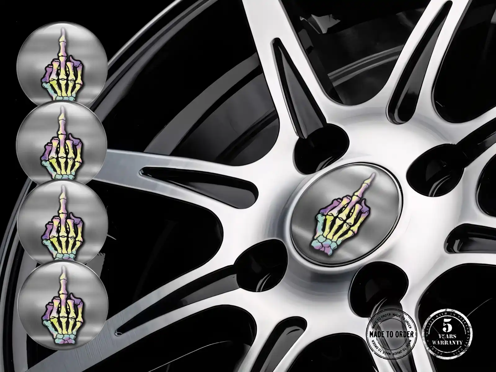 Hub Cap Sticker Edition Dome Logo Style